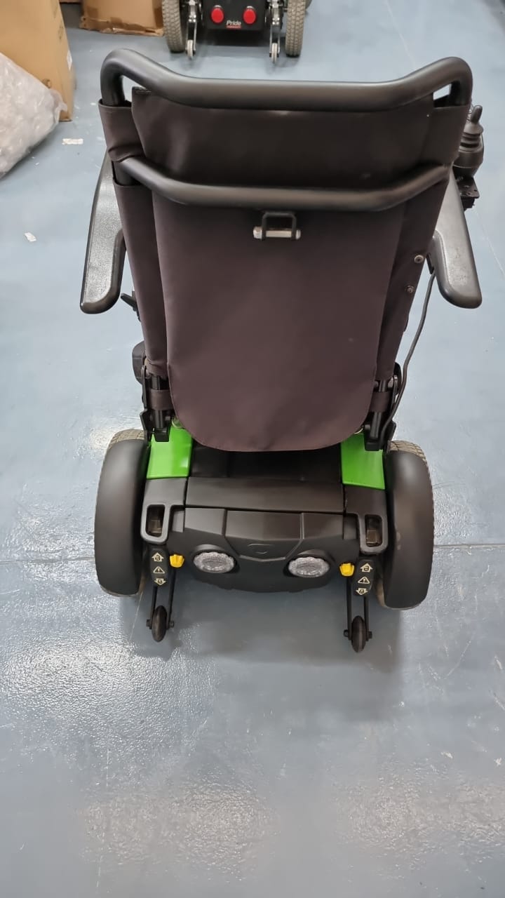 Quantum Green Reclining Back Power Wheelchair